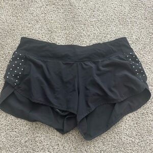 Black Women's Shorts with White Dot Detail